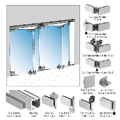 CRL Birmingham Series 4 Panel Bi-Folding Door Kit - 118"