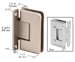 CRL Satin Nickel Cologne 037 Series Wall Mount Hinge