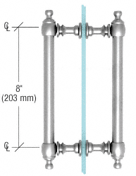 CRL Polished Chrome 8" Colonial Style Back-to-Back Pull Handles