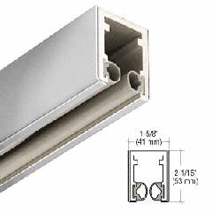 CRL-Blumcraft® Polished Stainless 1-5/8" Head Channel for 1/2" Glass - 120"