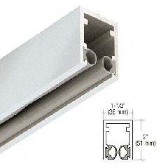 CRL-Blumcraft® Satin Anodized 1-1/2" Head Channel for 1/2" Glass - 240"