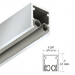 CRL-Blumcraft® Satin Anodized 1-3/4" Head Channel for 1/2" (12 mm) Glass - 240"