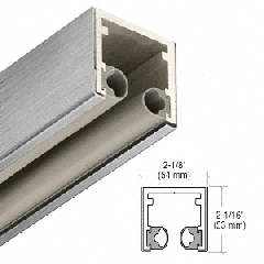 CRL-Blumcraft® Brushed Stainless 2" Head Channel for 3/4" Glass - 120"