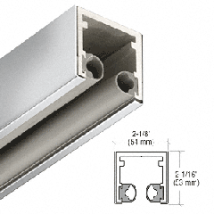 CRL-Blumcraft® Polished Stainless 2" Head Channel for 3/4" Glass - 120"