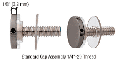 CRL Gun Metal 3/4" Diameter Standoff Cap Assembly