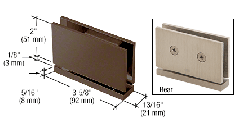 CRL Oil Rubbed Bronze Cardiff Series Top or Bottom Mount Hinge