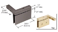 CRL Oil Rubbed Bronze Cardiff Series Left Hand Mount Hinge