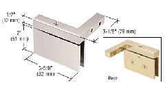 CRL Polished Nickel Cardiff Series Right Hand Mount Hinge