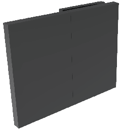 CRL COMO Matte Black 180° Wall Clamp