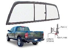 CRL Tri-Vent Three Panel Sliders for 2002-2008 Dodge 1500 Ram and 2003-2008 All Ram Cabs