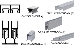 CRL D2203 Pre-Cut Rolling Assemblies