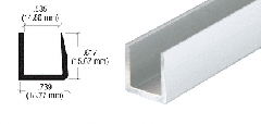 CRL 9/16" Single U-Channels 5/8" High