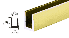 CRL 1/4" Single U-Channels 5/8" High