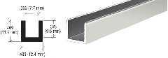 CRL 1/4" Single U-Channels 15/32" High