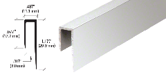 CRL 5/16" Deep Nose Aluminum "J" Channel 