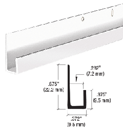 CRL 1/4" Standard Aluminum "J" Channel