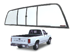 CRL Duo-Vent Four Panel Sliders for 1994-1996 Dodge Dakota Standard Cab