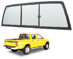 CRL Tri-Vent Schiebefenster mit drei Scheiben für Nissan Frontier 1998 bis 2001