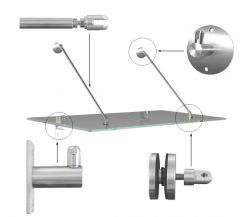  Round Fixing Plate Awning Kits