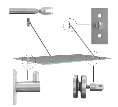 Rectangular Fixing Plate Awning Kit