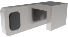 180° Door-Stopper for fixed panel mounting