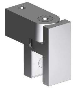 CRL Swiveling U-Bracket for 8 - 10 mm Glass, 12 x 12 mm