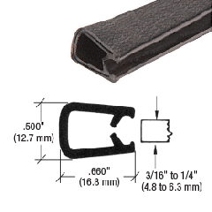 CRL QuickEdge® Verkleidung für 4,8 mm bis 6,4 mm Haltekanten, von 6,4 mm bis 12,7 mm