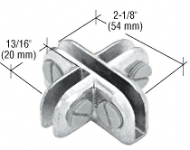 CRL 4-Way Adjustable 90 Degree Z-Line Display Master Connectors