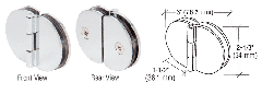 CRL 180° Glass-to-Glass Cabinet Hinge