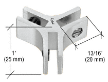 CRL Aluminum Three-Way 120 Degree Connectors