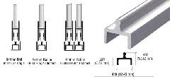 CRL Aluminum Single Bottom Rail