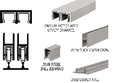 CRL Track Assembly With D609 Upper Track and Ball Bearing Wheels