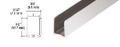 CRL 1/4" Radiused Back Stainless Steel U-Channel 