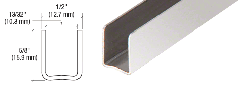 CRL 3/8" Radiused Back Stainless Steel U-Channel 