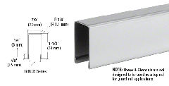 CRL 7/8" Stainless Steel U-Channel