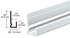 CRL 1/4" Standard Indented Back J-Channel