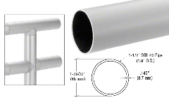 CRL 1.9" Round Aluminum Tubing