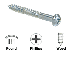 CRL Round Head Rosette Screws