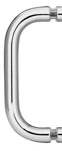 CRL 8" Single-Sided Solid Pull Handle-No Washers