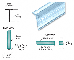 CRL Translucent Vinyl Edge 'T' Wipe