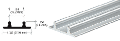 CRL Aluminum Lower Channel for Deep Recess Installations