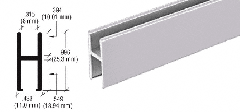 CRL Aluminum H-Bar for Use On All CRL Track Assemblies