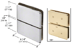 CRL Senior Prima Series Glass-to-Glass Mount Hinge