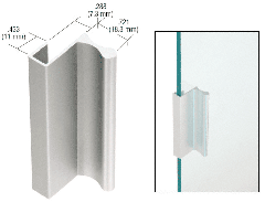 CRL Extruded Aluminum Pulls with 7/16" Lip for Sliding Glass and Panel Doors