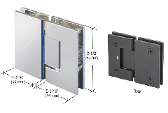 CRL Geneva 180 Degree Glass-to-Glass Hinge