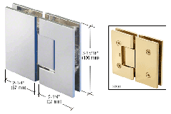 CRL Vienna 580 5 Degree Pre-Set 180 Degree Glass-to-Glass Hinge