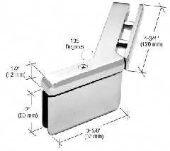 CRL Prima 135R Right Hand Glass-to-Glass Mount Hinge