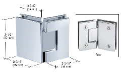 CRL Geneva 545 5 Degree Pre-Set Glass-to-Glass Hinge