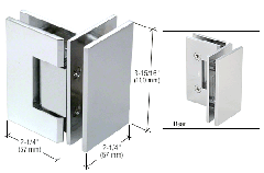 CRL Vienna Series Glass-to-Glass Mount Hinges