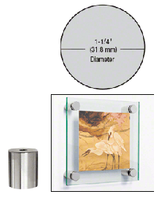 CRL 1-1/4" Diameter x 1-1/2" Long Standoff Bases